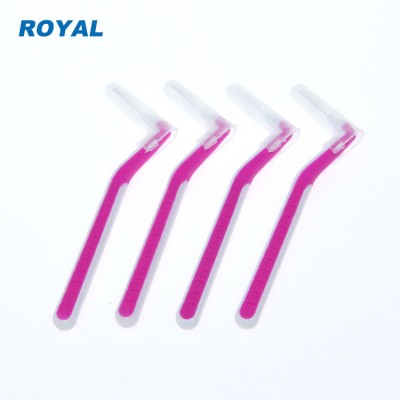 Certificate approved oral  health L-shape interdental brush