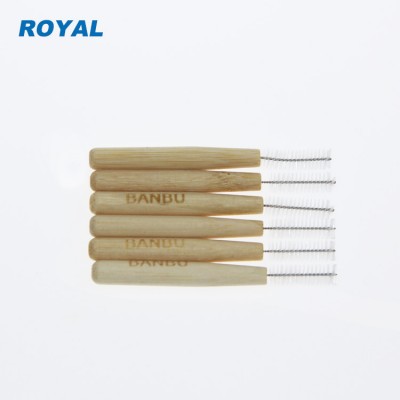 Natural bamboo interdental brushes