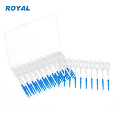 Dental soft picks rubber interdental brush