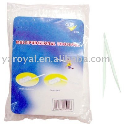 Hollow plastic toothpicks C3400 & 400 pcs/plastic bag