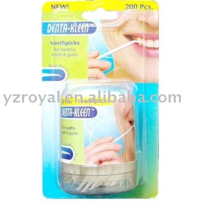 Solid Plastic toothpicks #867& 200 pcs/blister card