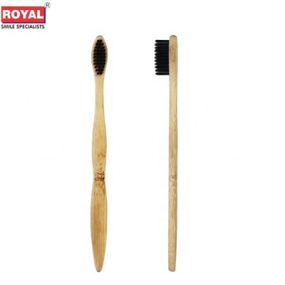 eco-friendly biodegradable charcoal filaments bamboo toothbrush